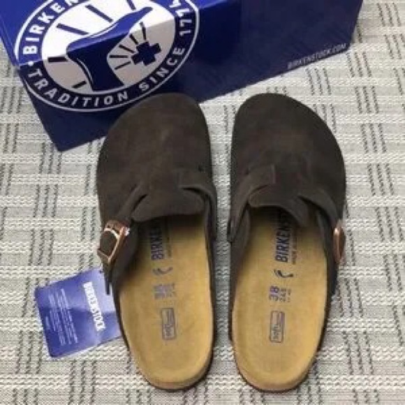 🍭birkenstock Men's Dark mocha Suede Slip-Ons - Picture 2 of 5